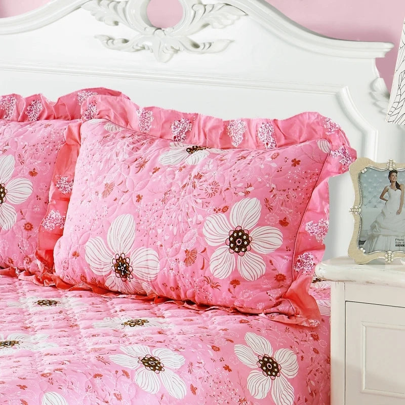 Elegant Soft Quilted Thick Bedding Set 100% Cotton