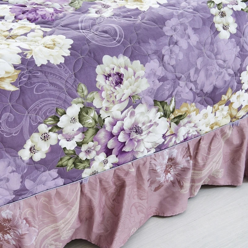 Elegant Soft Quilted Thick Bedding Set 100% Cotton