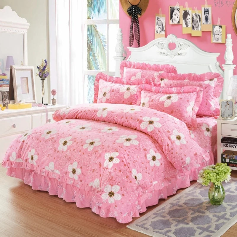 Elegant Soft Quilted Thick Bedding Set 100% Cotton
