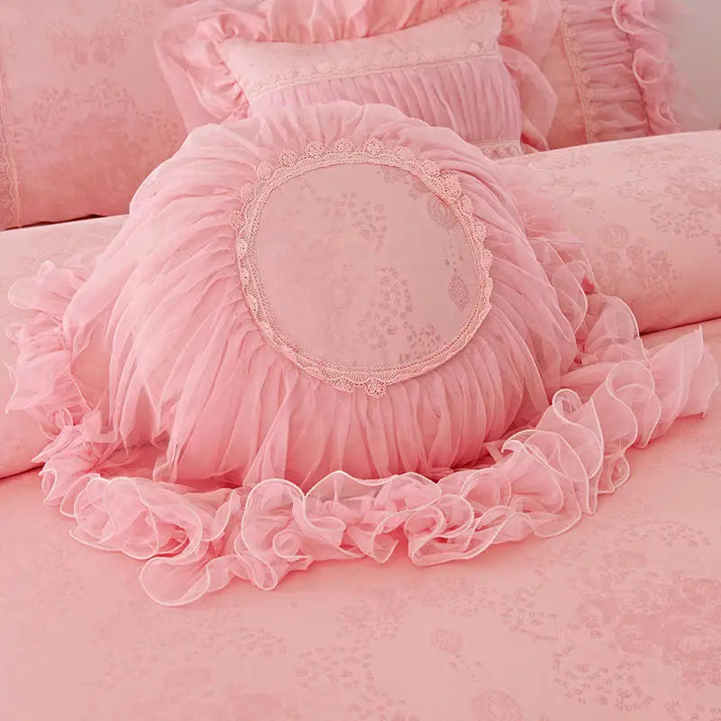 Luxurious Princess Style Lace Bedding Set