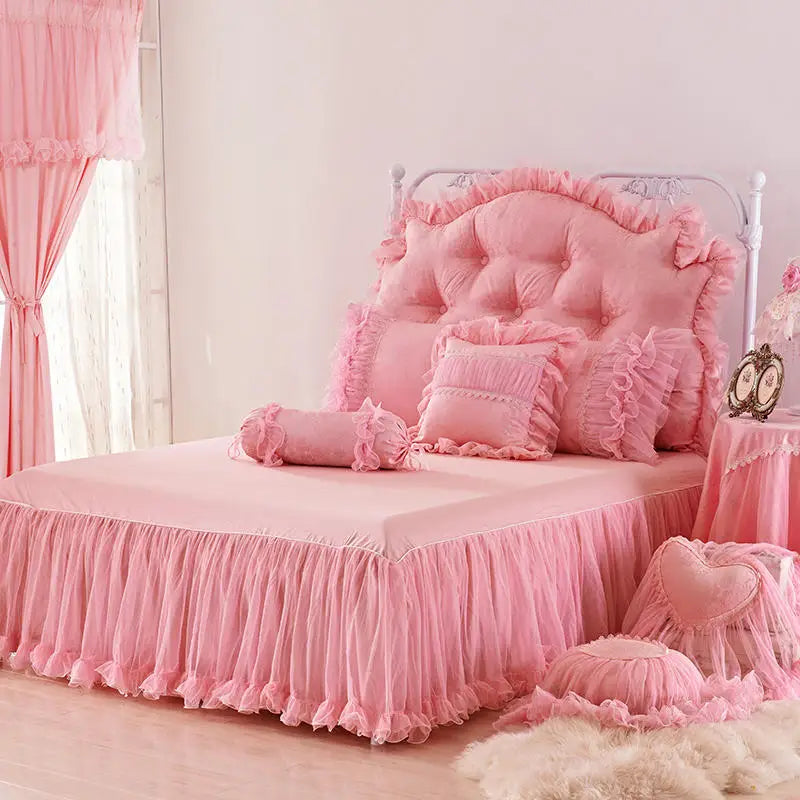 Luxurious Princess Style Lace Bedding Set