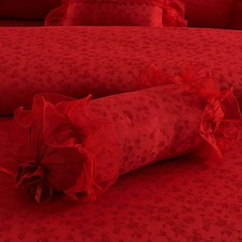 Luxurious Princess Style Lace Bedding Set