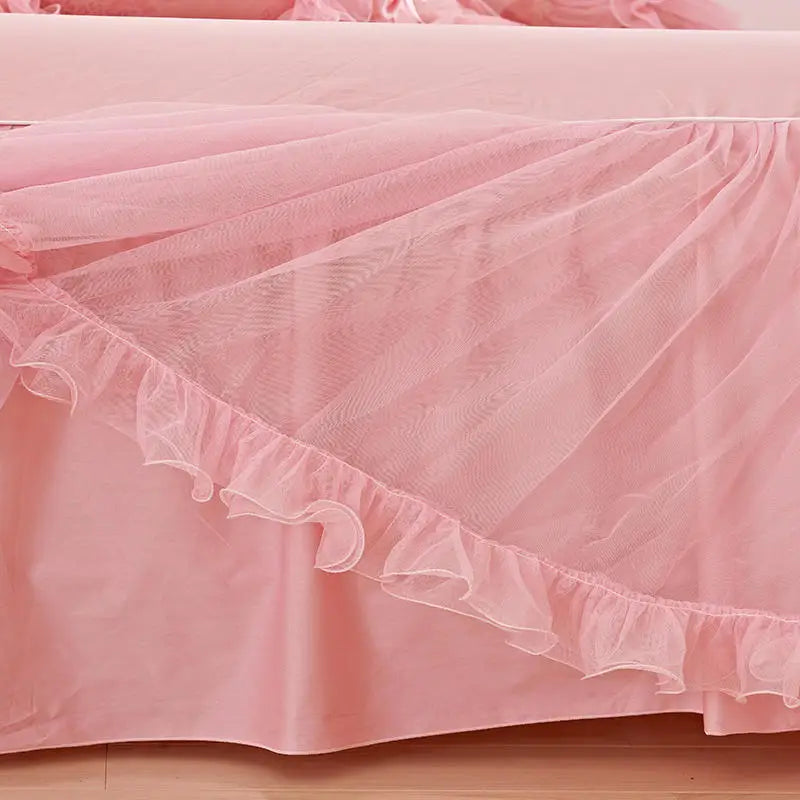 Luxurious Princess Style Lace Bedding Set