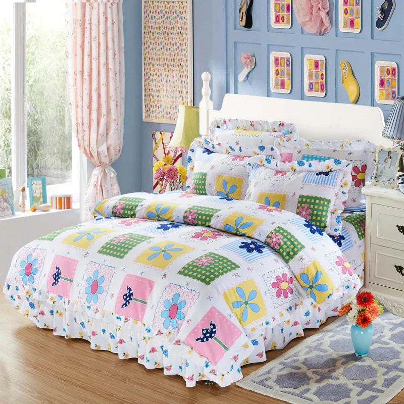 Elegant Soft Quilted Thick Bedding Set 100% Cotton