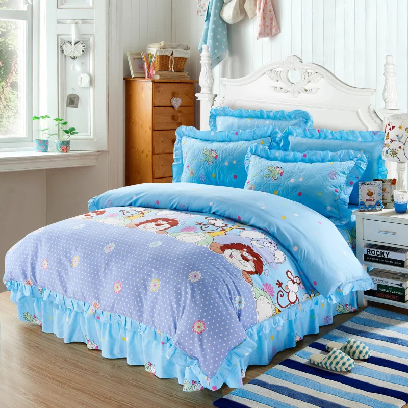 Elegant Soft Quilted Thick Bedding Set 100% Cotton
