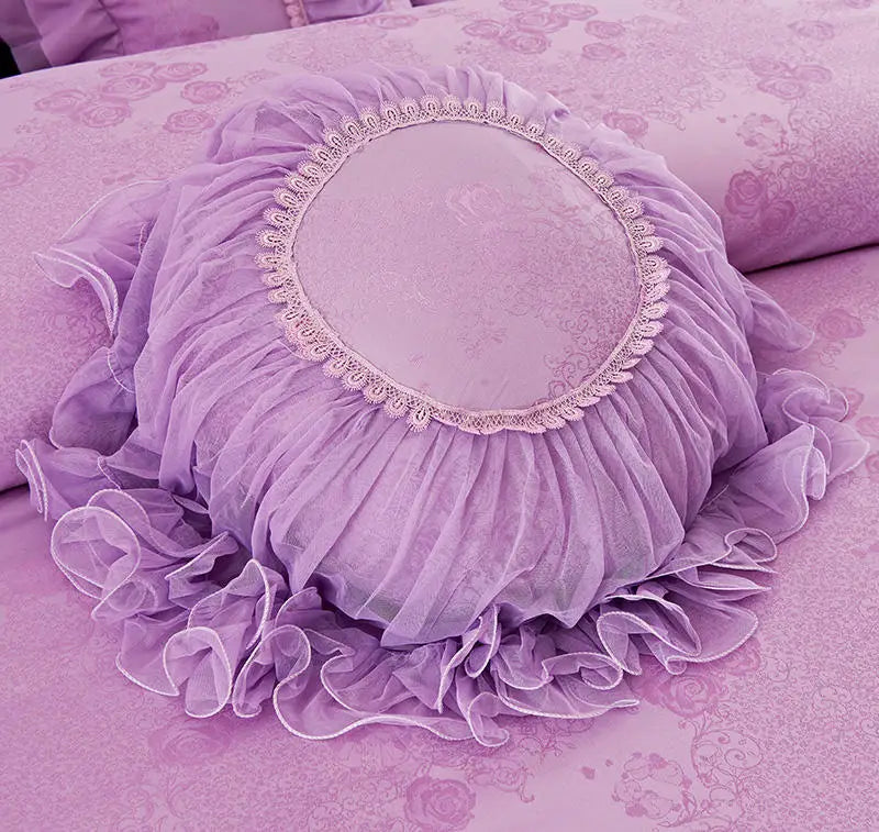 Luxurious Princess Style Lace Bedding Set