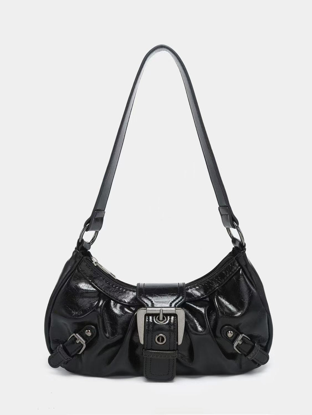 Women’s Studded PU Leather Shoulder Bag