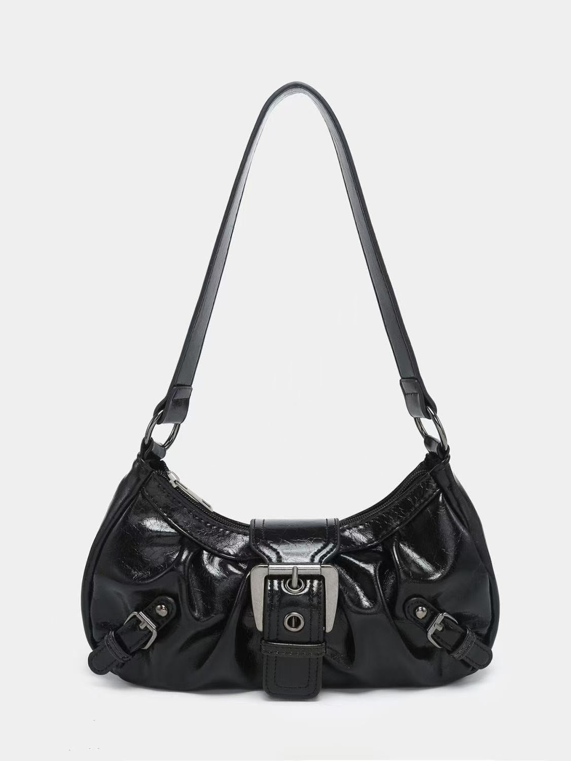 Women’s Studded PU Leather Shoulder Bag
