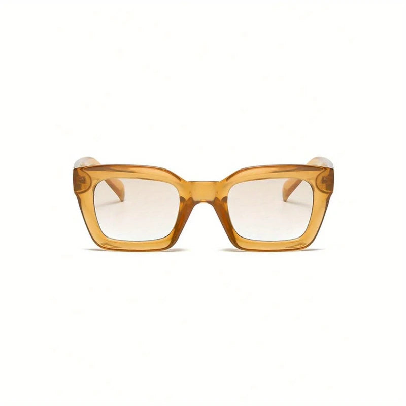 2pcs Fashion Square Thick Frame Anti Light Sunglasses UV400