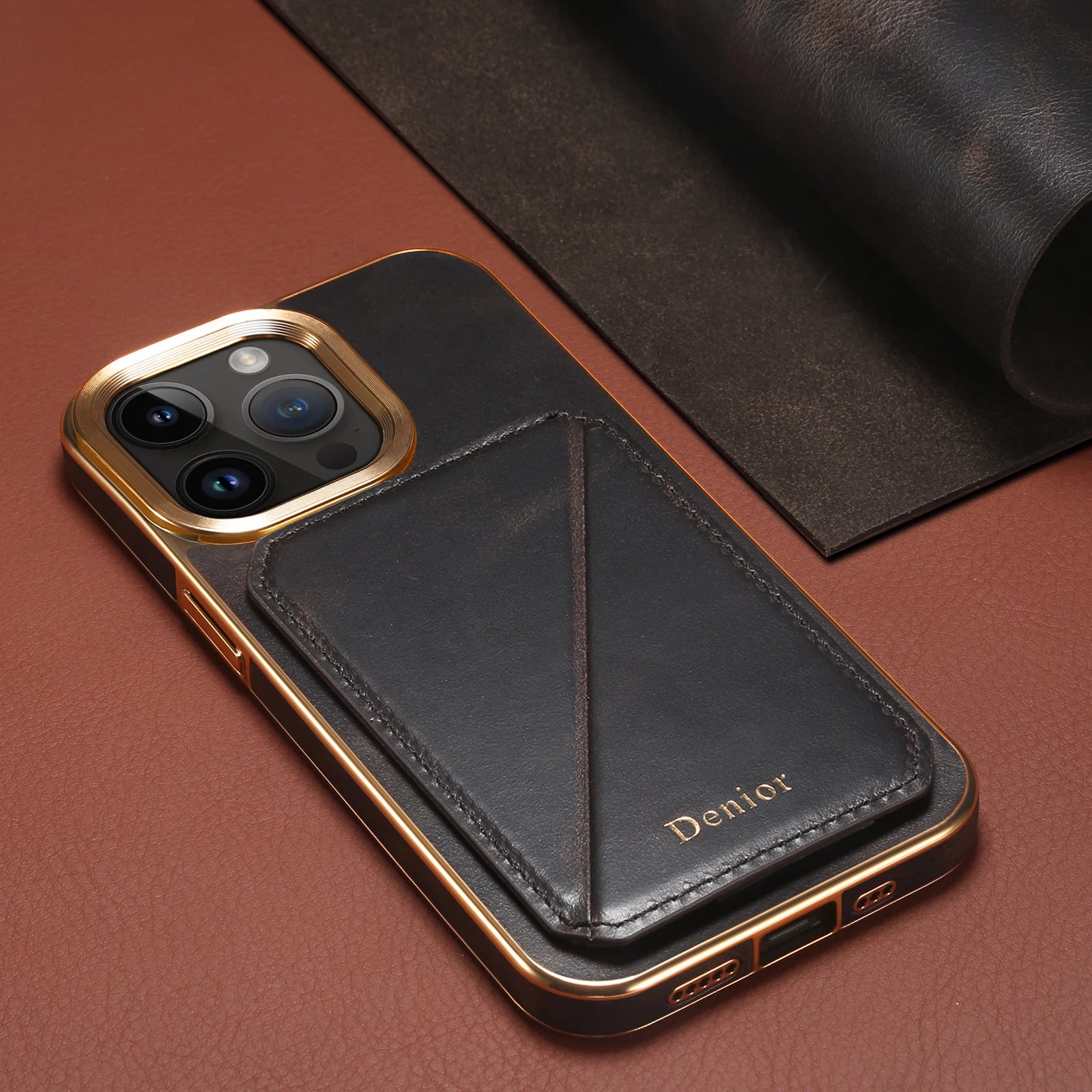 Denior iPhone Business Leather Case – Premium Protective Back Cover for iPhone
