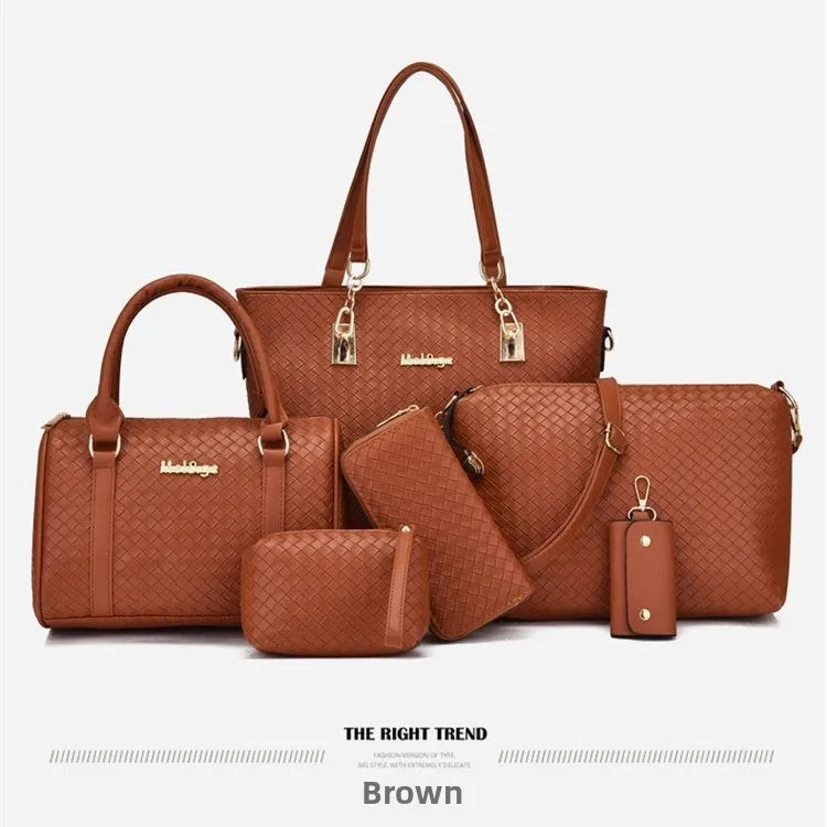 Fashion Urban Large 6-Piece Crossbody Handbag Set