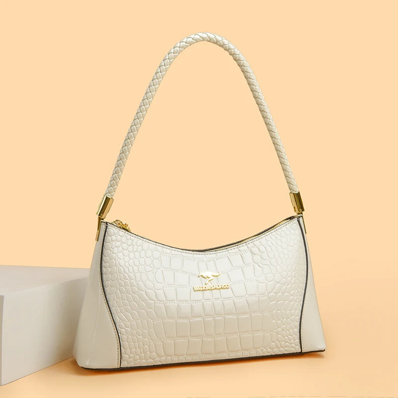 Crocodile Pattern Leather Casual Sac Bag