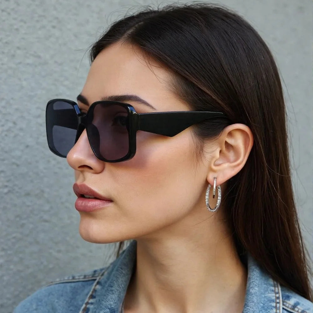 Unique Double Frame Oversized Sunglasses UV400