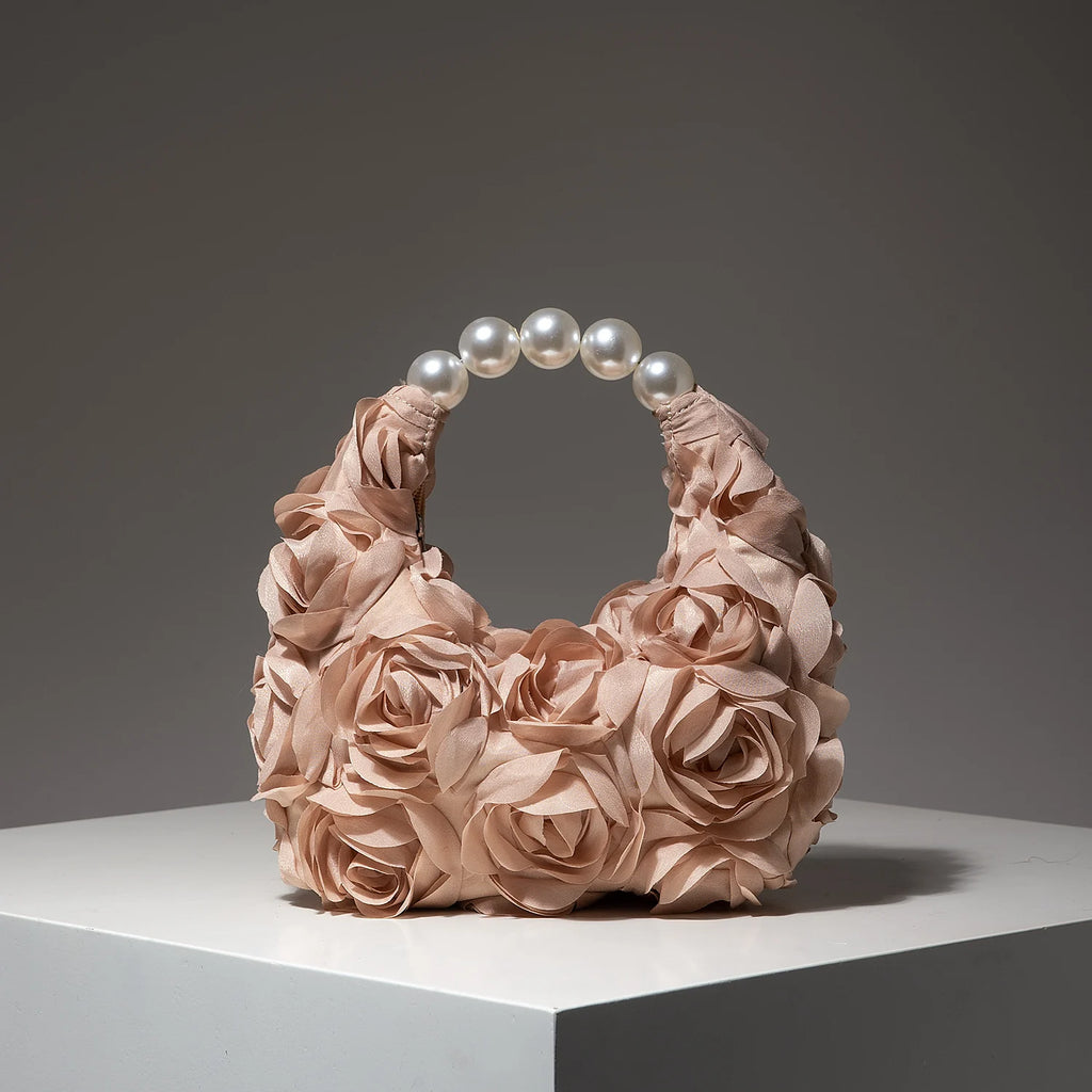 Floral Roses Clutch Evening Bag – Elegant Women’s Party Handbag