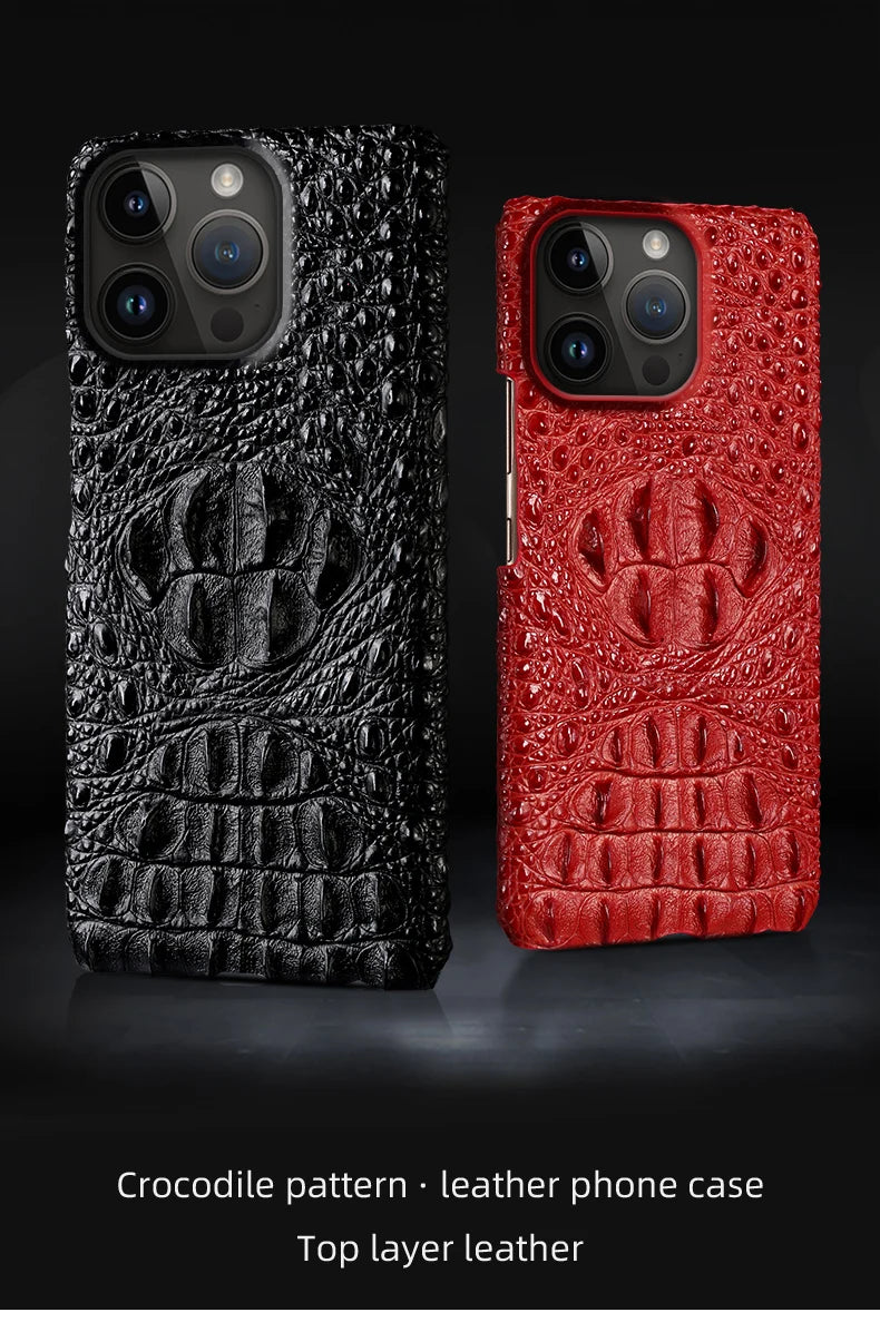 Elegant 3D Head Style Phone Case for iPhone – Premium Leather Cover