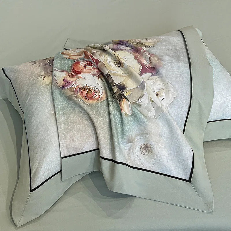 Elegant  Floral Vibrant Bedding Set