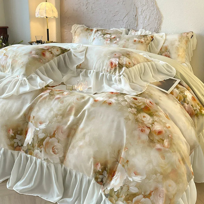 100% Cotton Brushed Hypoallergenic Elegant Bedding Set