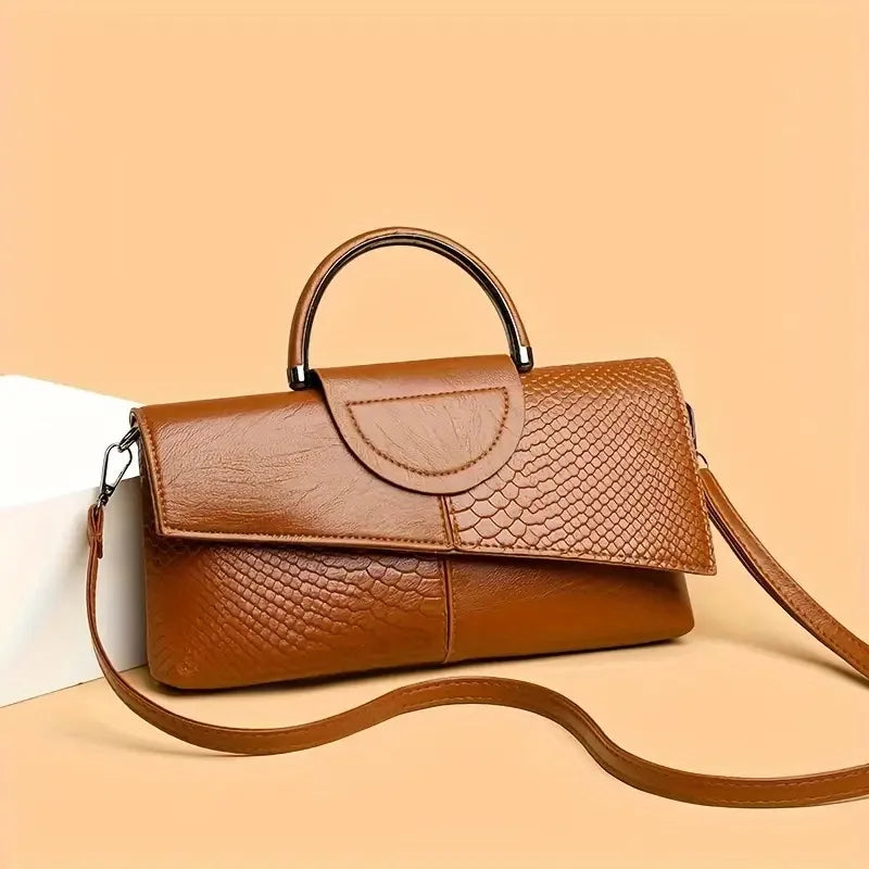 Elegant  PU Synthetic Leather Crossbody Bag