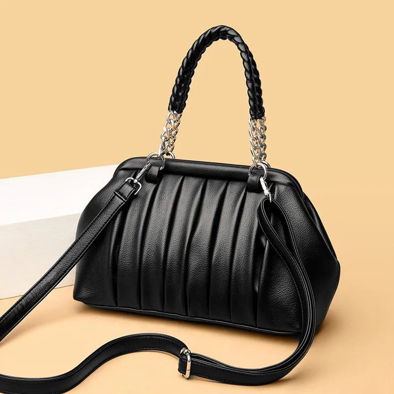 Premium Large Leather Women’s Vintage Tote Bag