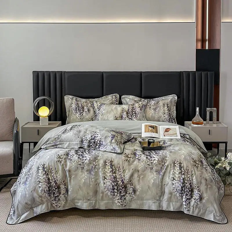 Elegant  Floral Vibrant Bedding Set
