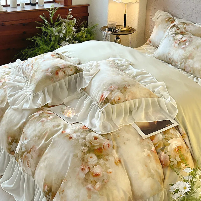 100% Cotton Brushed Hypoallergenic Elegant Bedding Set