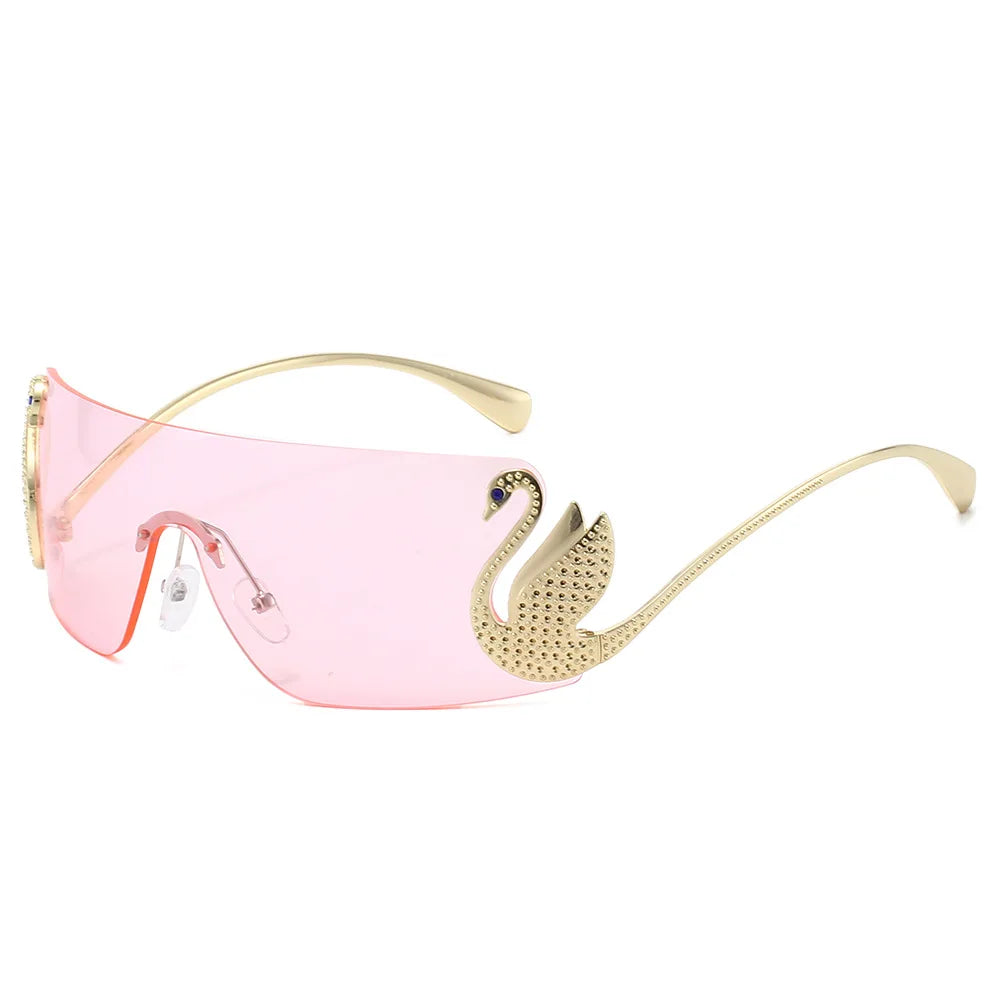 Vintage Luxury Rimless Sunglasses