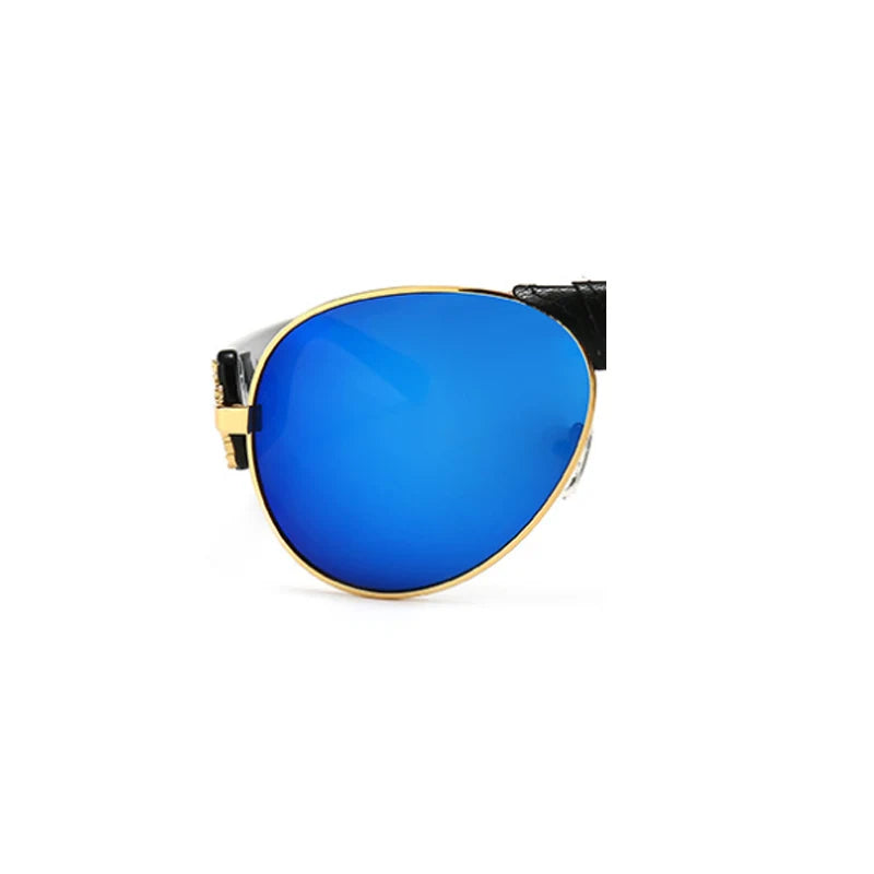 Steampunk Oversized Classic Black Sunglasses UV400