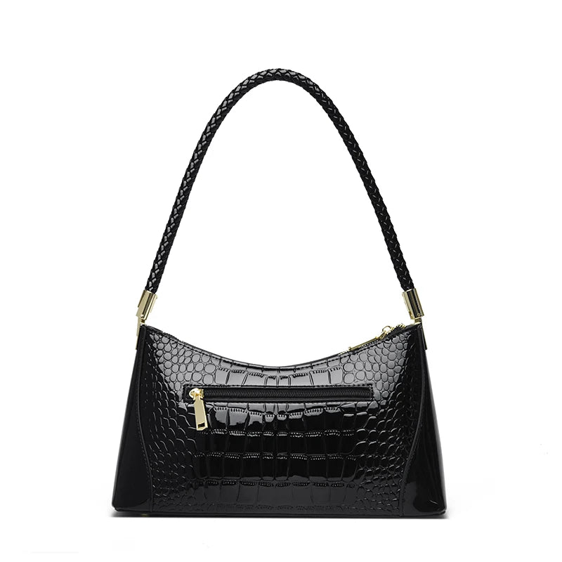 Crocodile Pattern Leather Casual Sac Bag