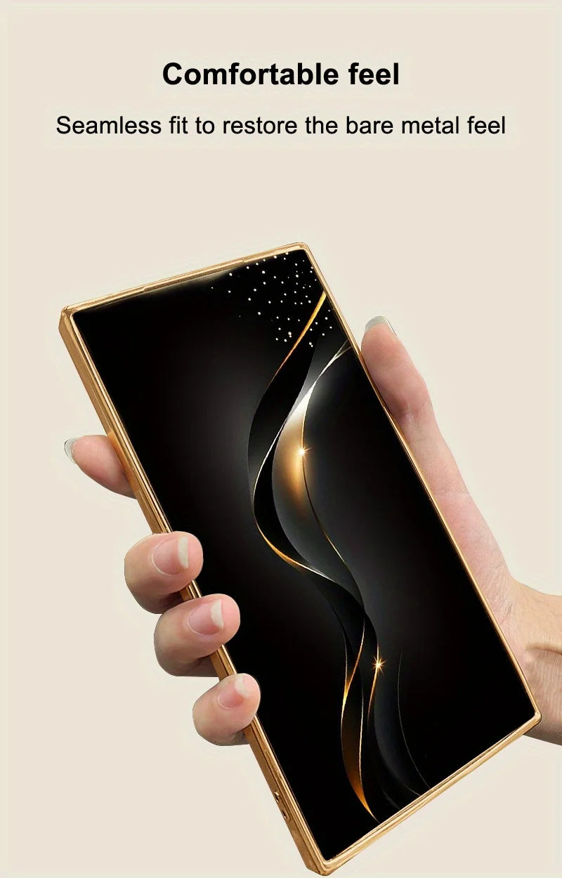 High-End Electroplated Glass TPU Phone Case for Samsung