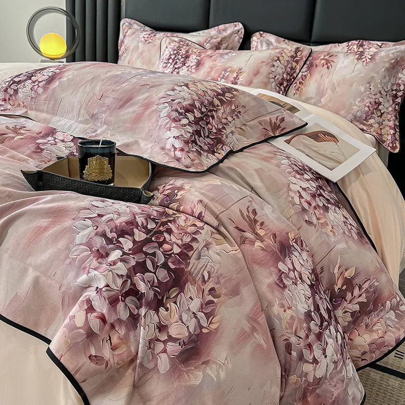 Elegant  Floral Vibrant Bedding Set