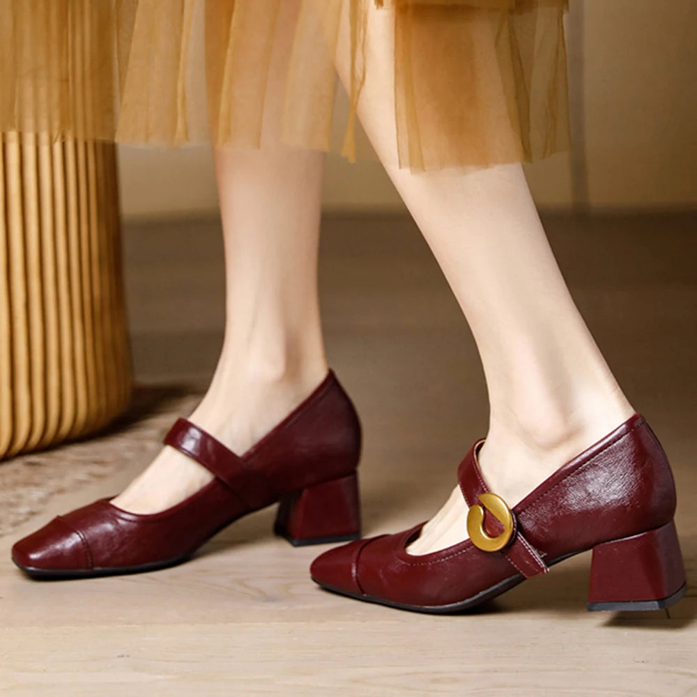 Women’s Square Toe Mary Jane Loafers