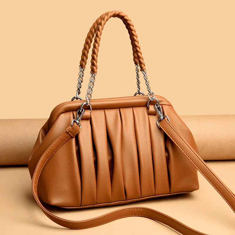 Premium Large Leather Women’s Vintage Tote Bag