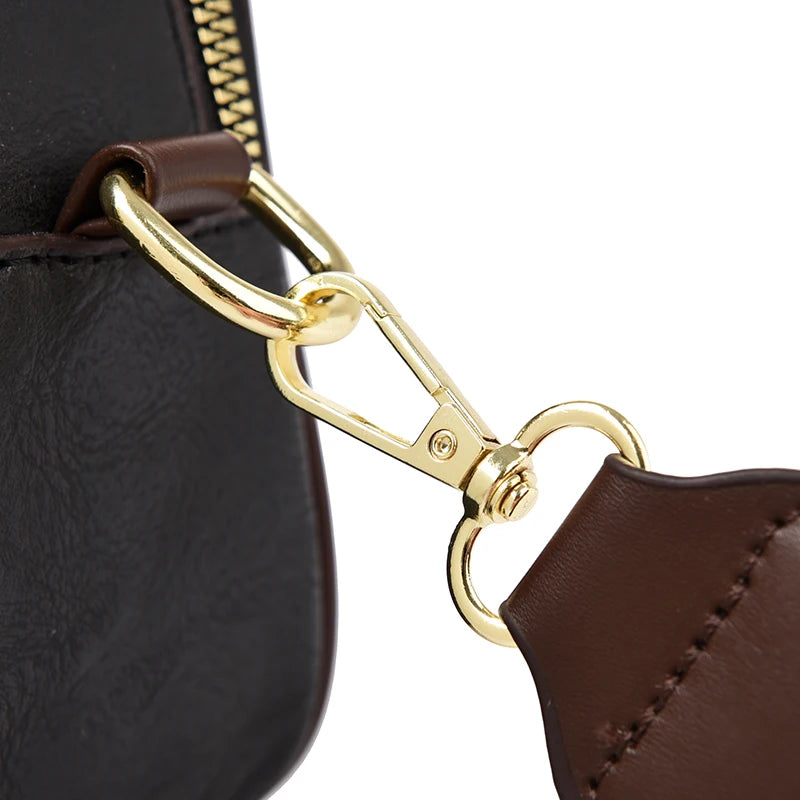 Vintage Embossed Round Shoulder Bag