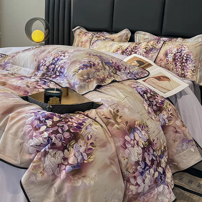 Elegant  Floral Vibrant Bedding Set