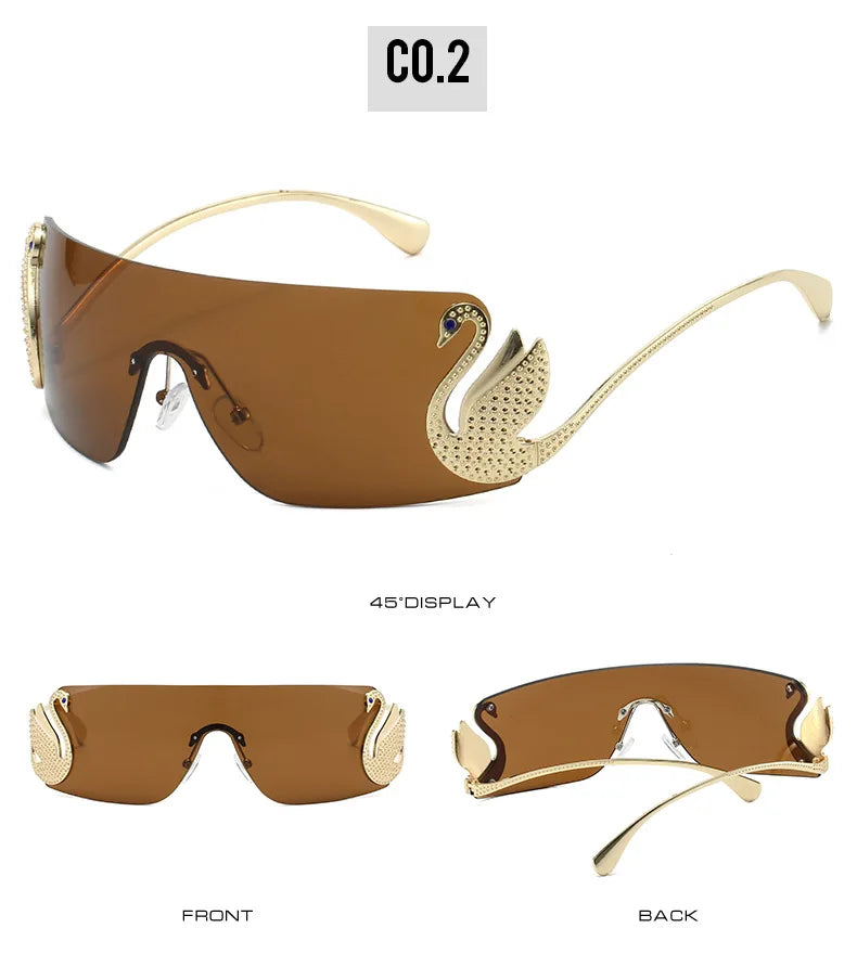 Vintage Luxury Rimless Sunglasses