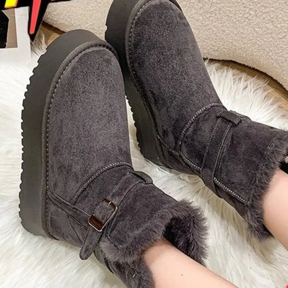 Women’s Suede Ankle Snow Boots