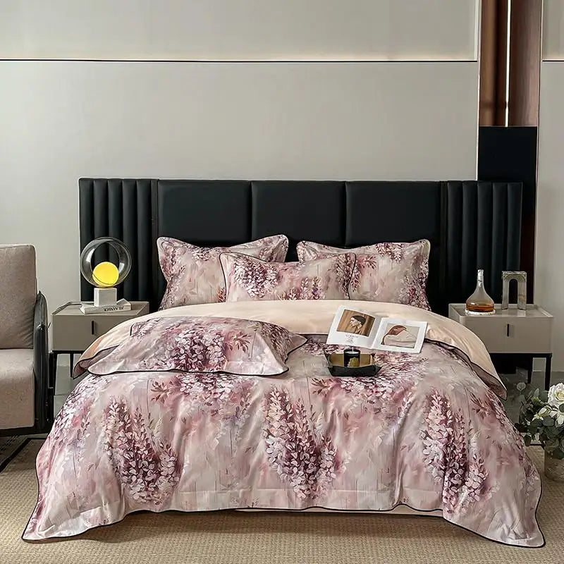 Elegant  Floral Vibrant Bedding Set