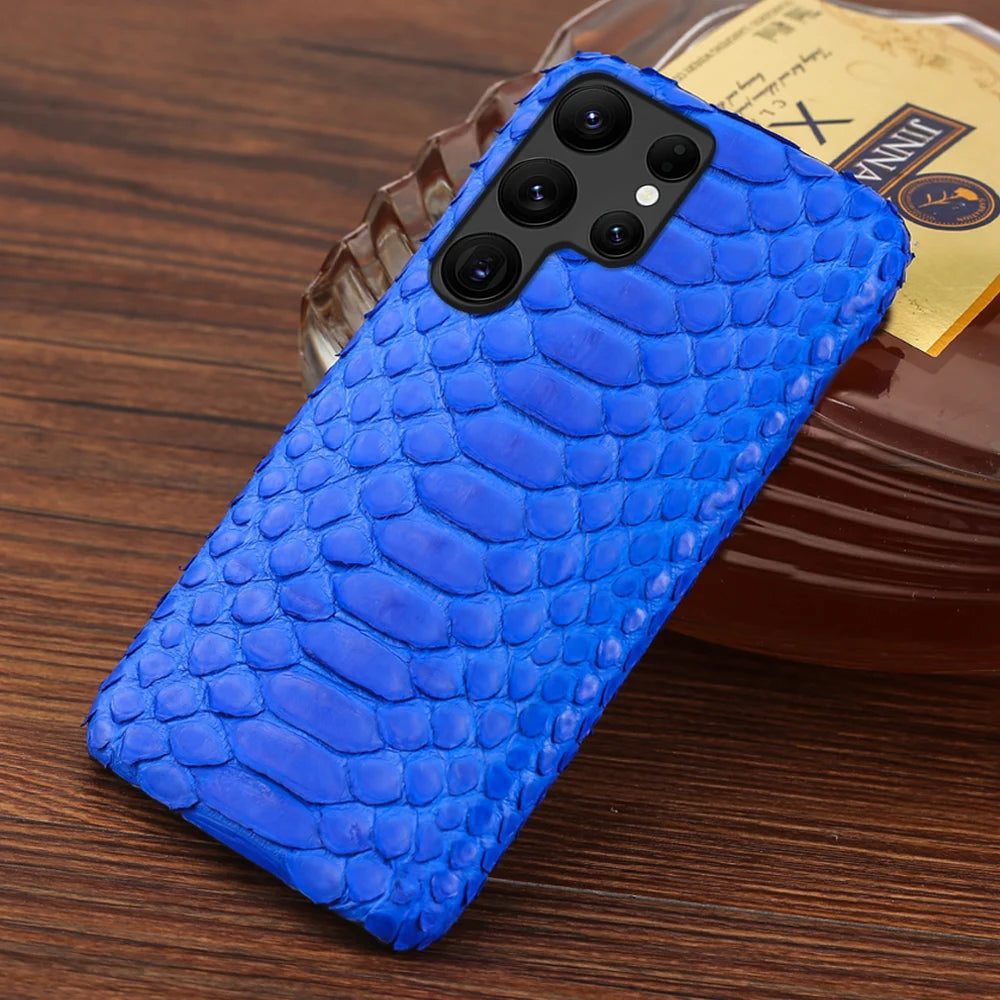 Samsung Galaxy Genuine Python Leather Case – Premium Snakeskin Back Cover