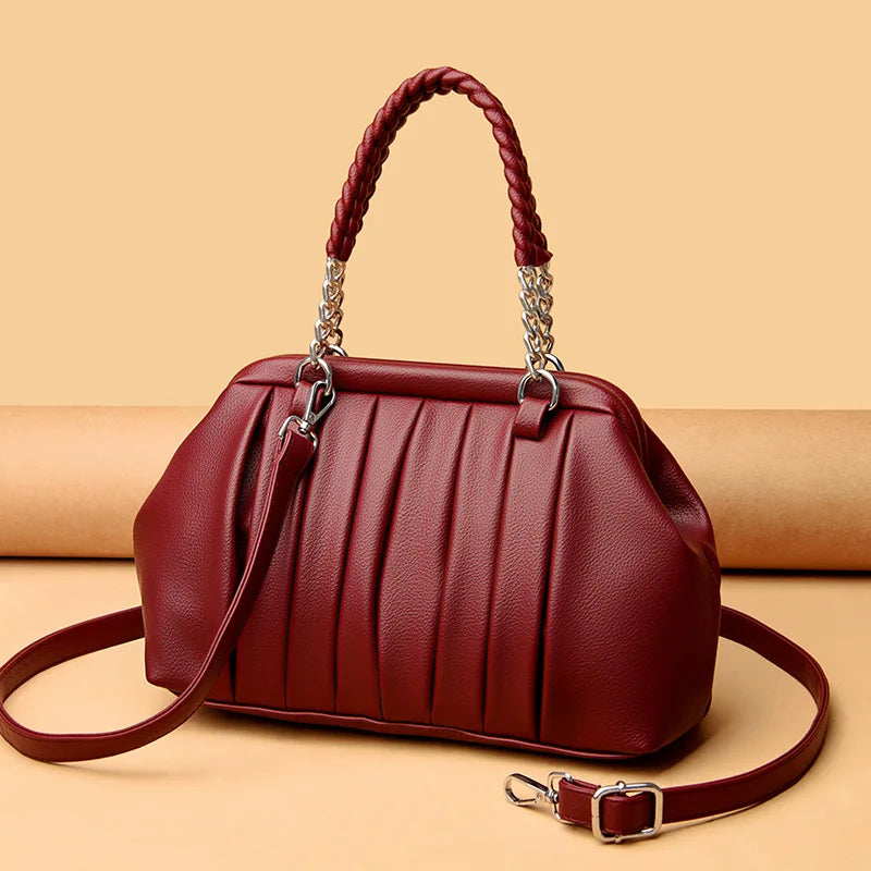Premium Large Leather Women’s Vintage Tote Bag