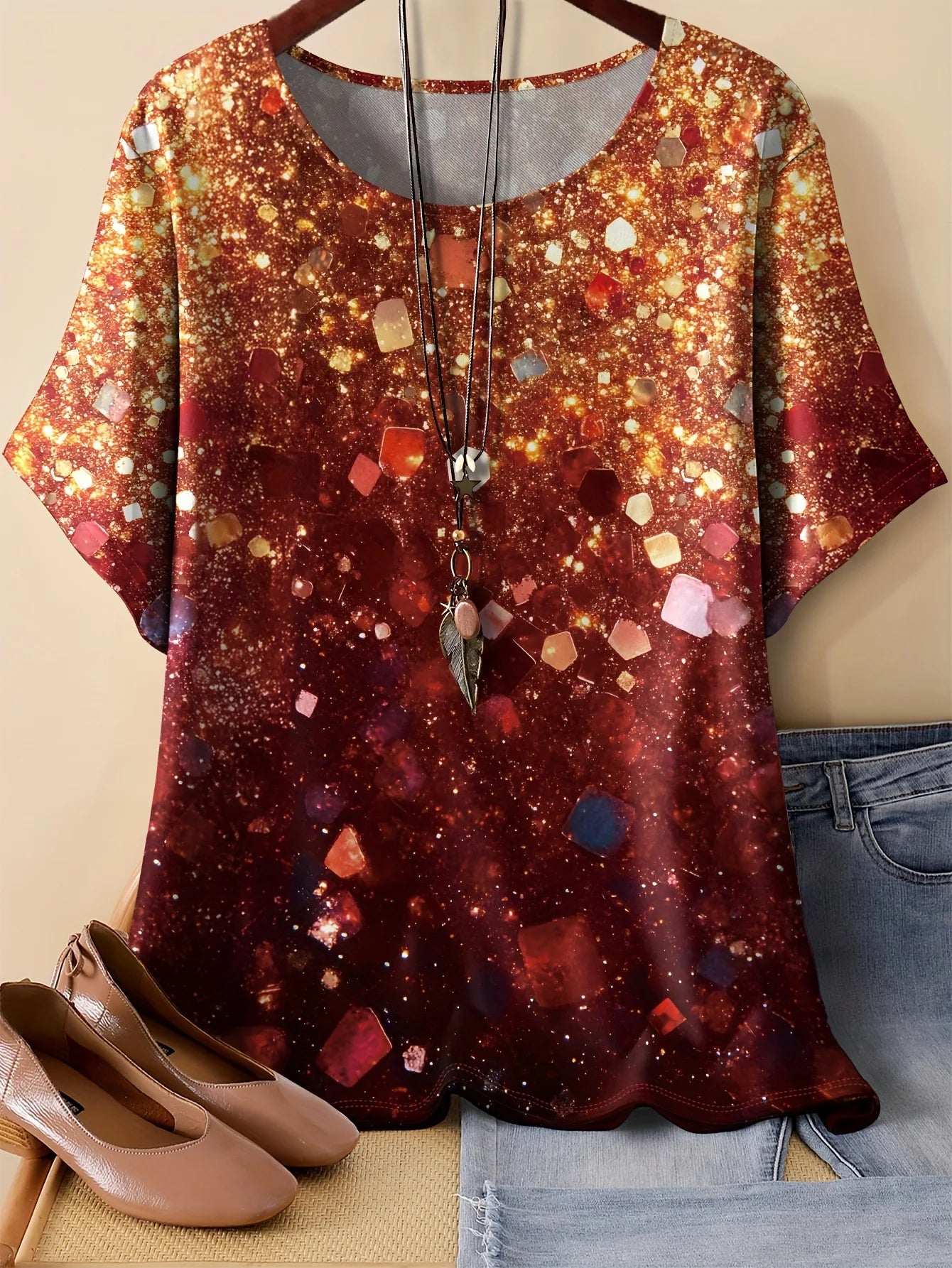 Summer Flower Butterfly T-Shirt