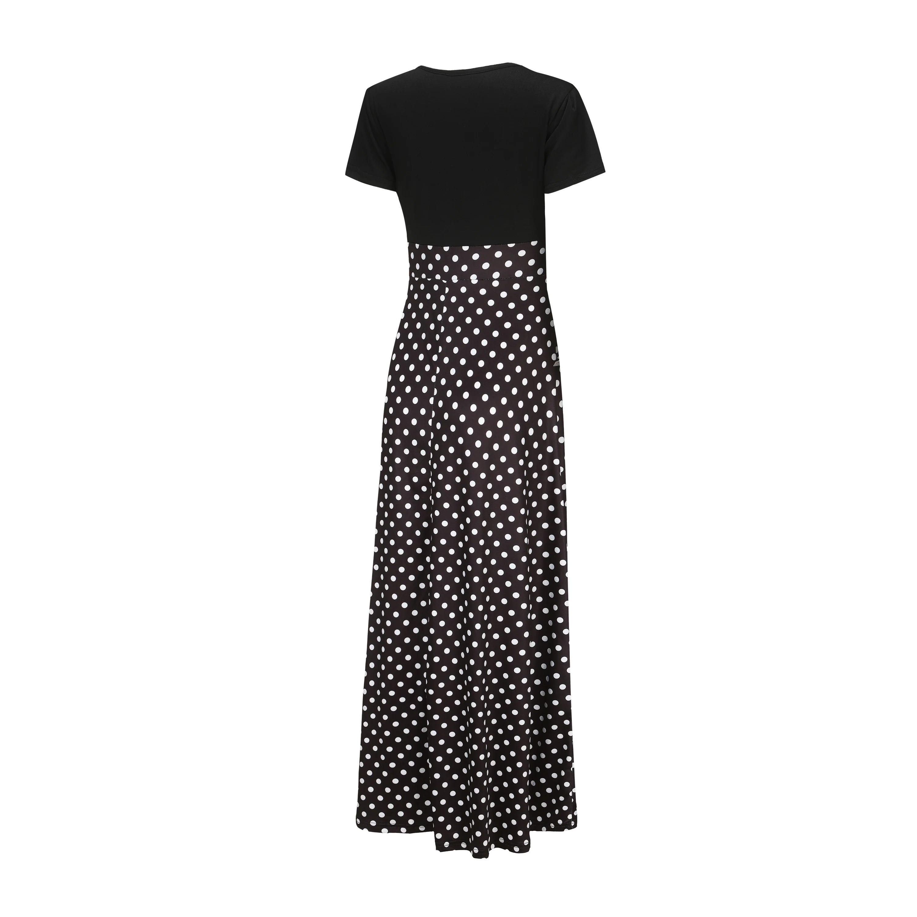 Elegant Midi Polka Dot Dress