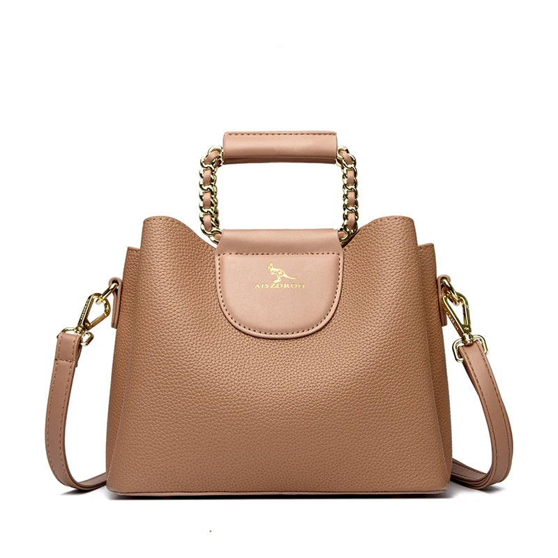 Alligator Patent PU Leather Shoulder Bag