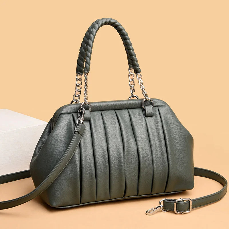 Premium Large Leather Women’s Vintage Tote Bag