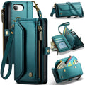 Leather Strap Zipper Card Holder Phone Wallet  Case for iPhone