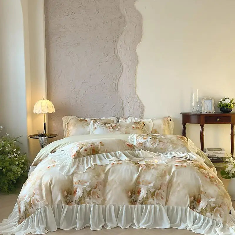 100% Cotton Brushed Hypoallergenic Elegant Bedding Set