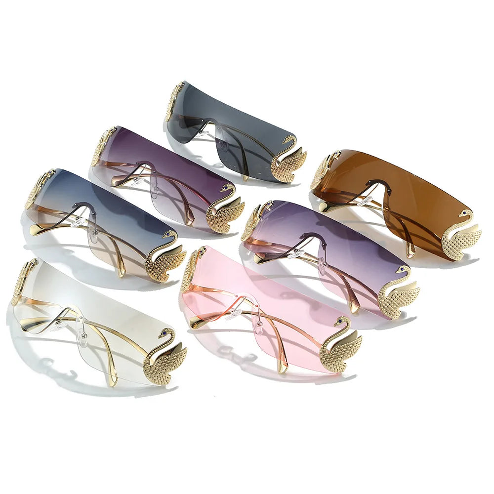 Vintage Luxury Rimless Sunglasses
