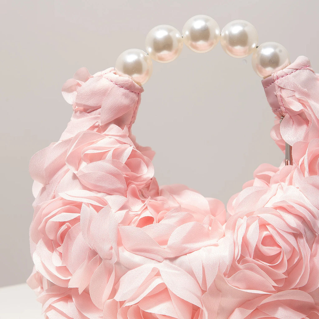 Floral Roses Clutch Evening Bag – Elegant Women’s Party Handbag