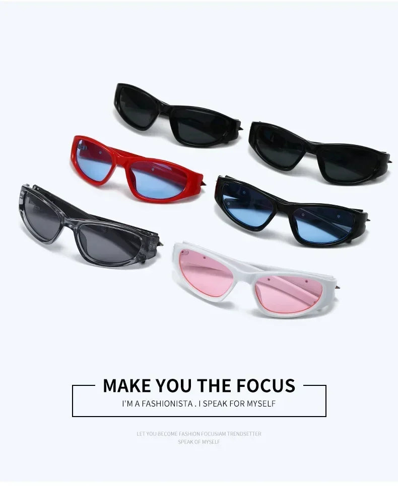 Cat Eye Sunglasses Rivet Star Sunglasses