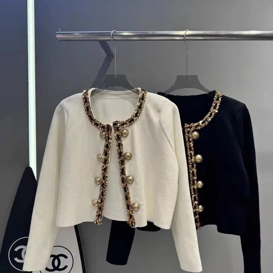 Luxury Sequined Knitted Cardigan
