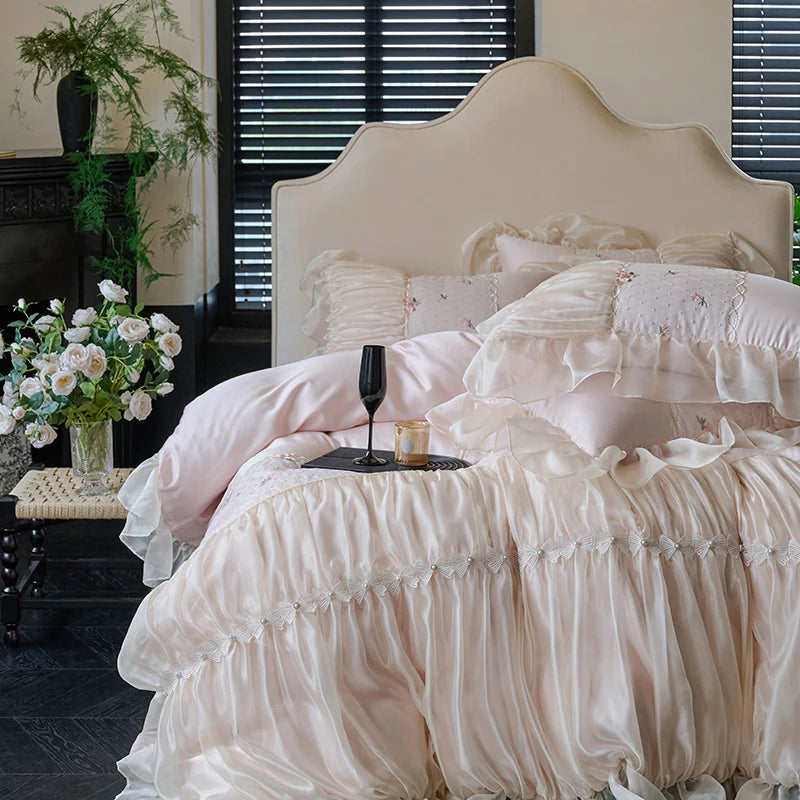 Luxury Sweet Princess Style French Cotton Bedding Set